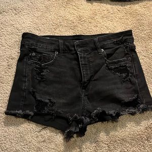 American Eagle High-Rise Shortie Jean Short Size 8